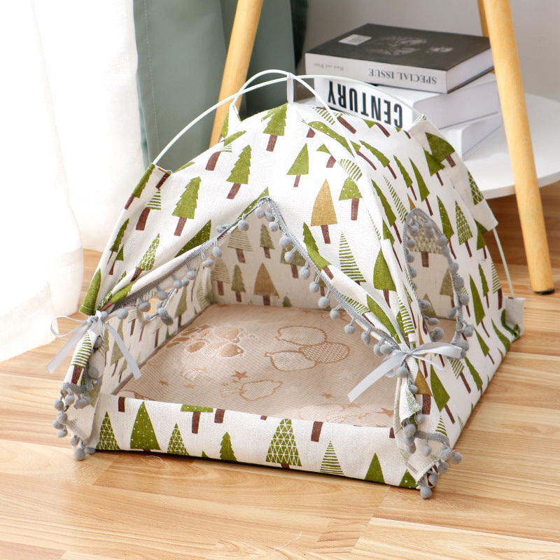 🌟 Cozy Pet Camping Tent 便攜寵物帳篷窩 - Mews & Woofs Market