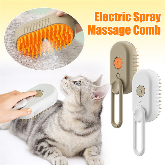 🌟 Smart Steam Pet Grooming Brush 智能蒸汽寵物梳 - Mews & Woofs Market