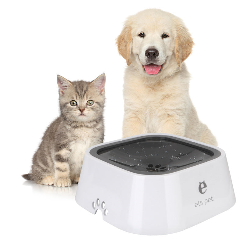 🌟 Anti-Spill Floating Pet Water Bowl 防漏浮板寵物飲水碗 - Mews & Woofs Market